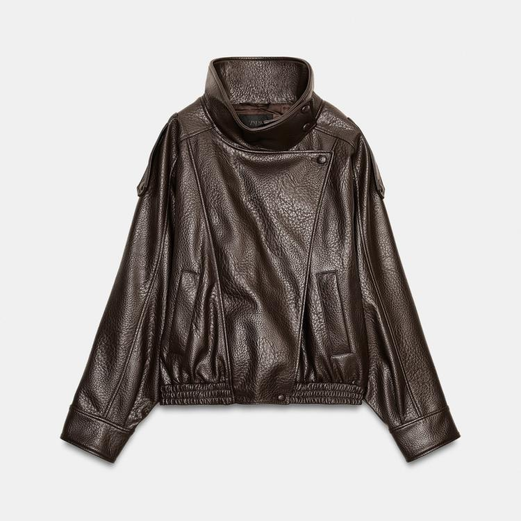 JAQUETA BIKER DE POLIURETANO