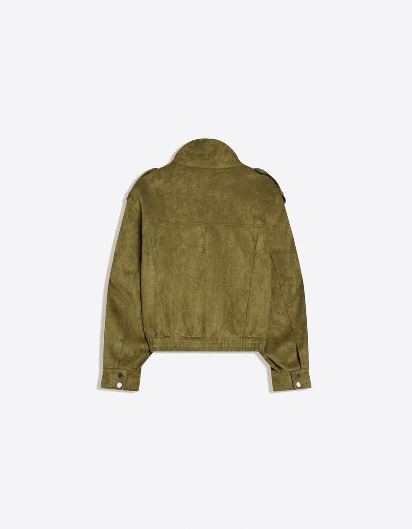 Jaqueta faux suede