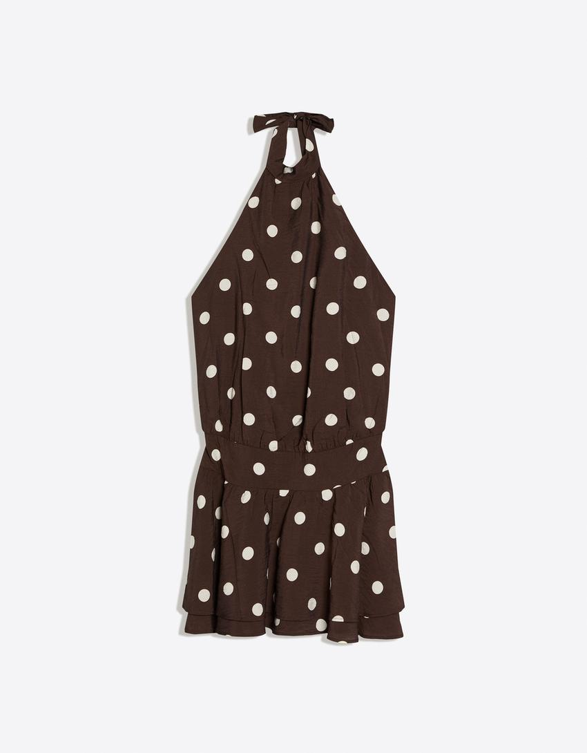 Vestido mini halter