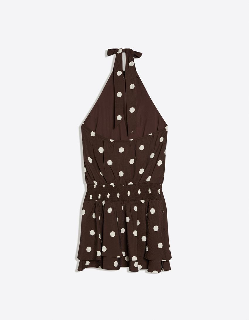 Vestido mini halter