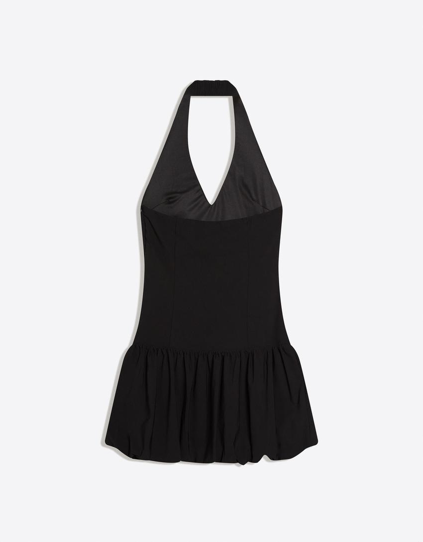 Vestido mini balonê bengalina